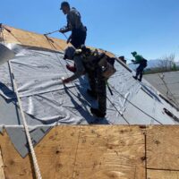 Storm damage roof replacement completed by Legacy Roofing in Layton, Utah.
