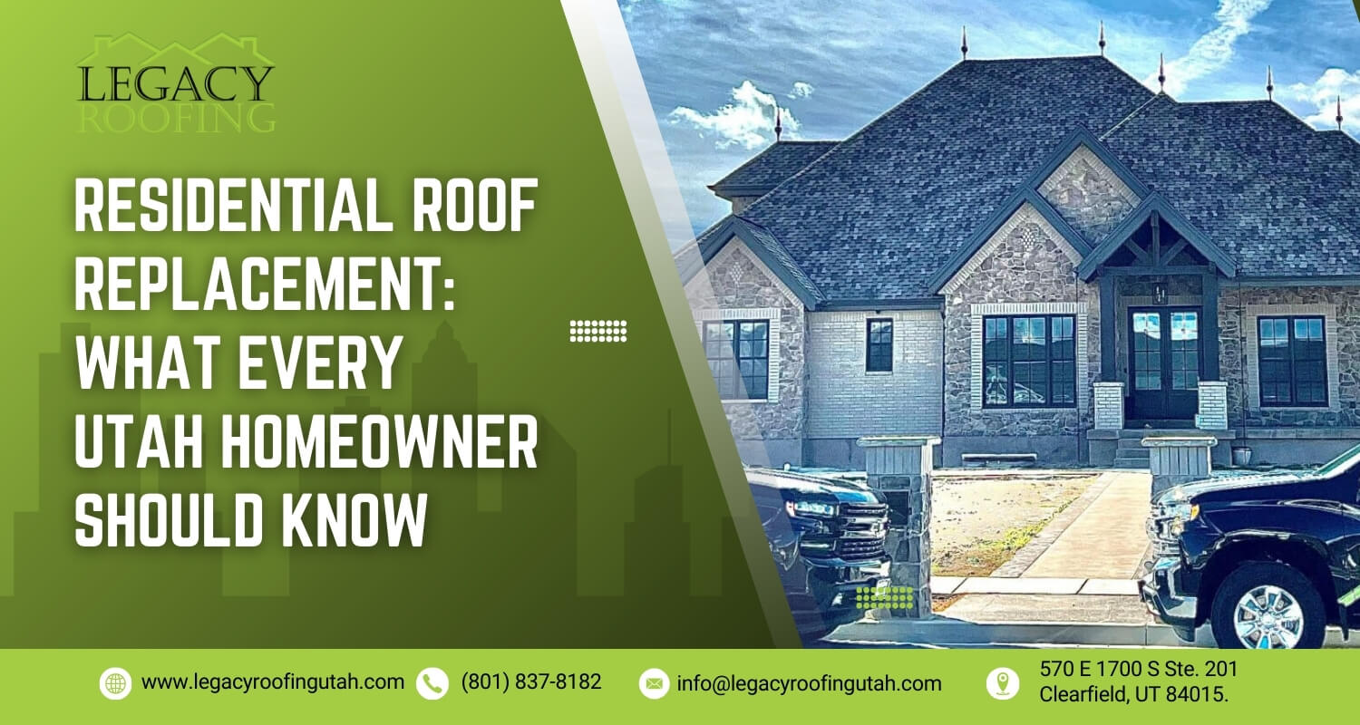 Residential roof replacement Utah