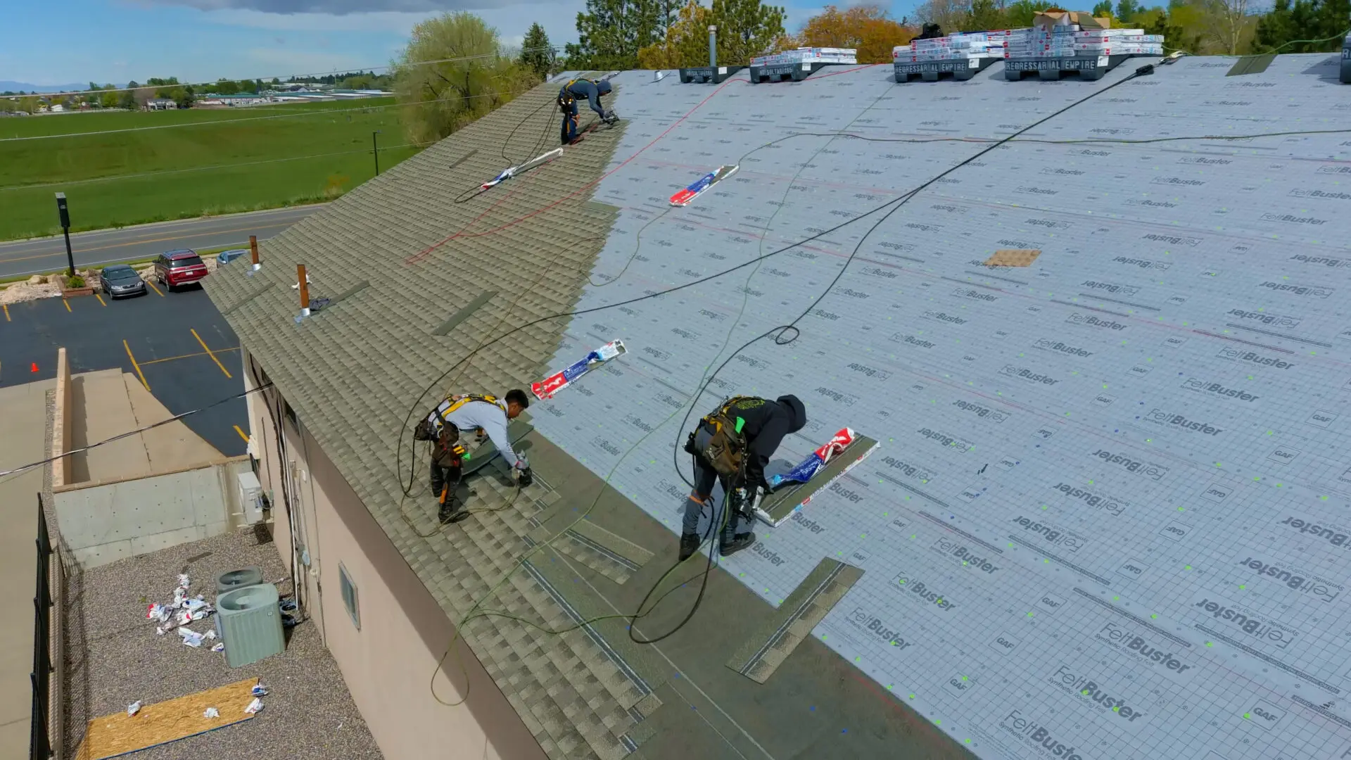 Architectural shingle roofing project completed by Legacy Roofing in Syracuse, Utah.